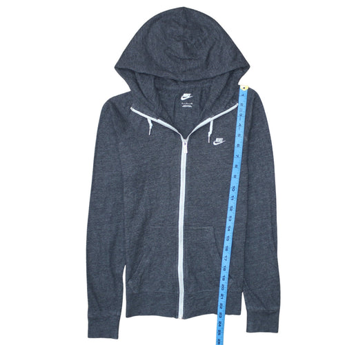 Nike Men's Grey Full Zip Hoodie Size S Lightweight Sportswear