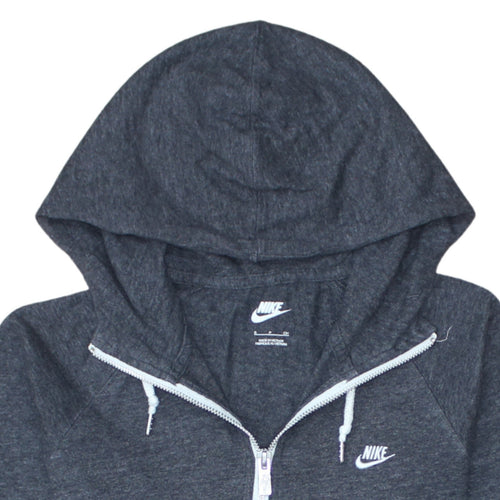 Nike Men's Grey Full Zip Hoodie Size S Lightweight Sportswear