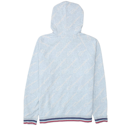 Champion Women Grey XL Pullover Hoodie with Logo Print