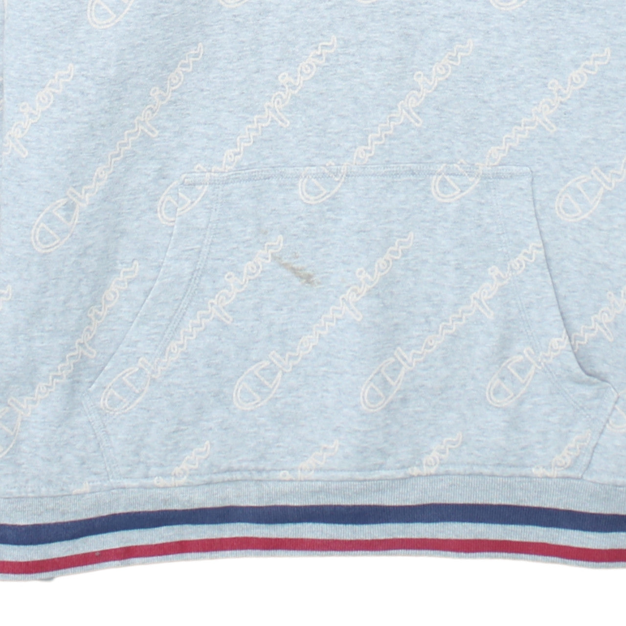 Champion Women Grey XL Pullover Hoodie with Logo Print