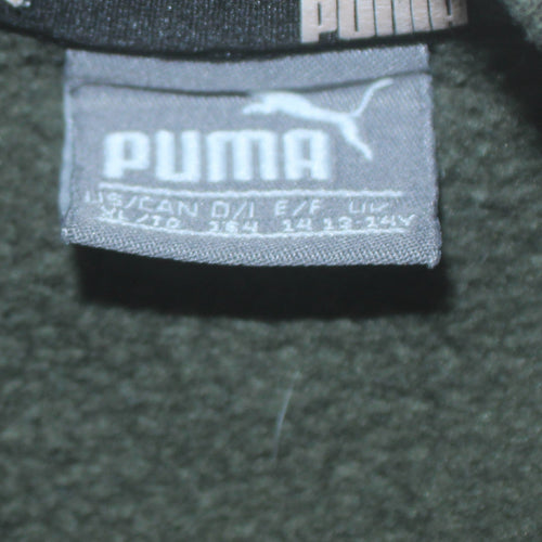 Puma Boys Green Crew Neck Pullover Sweatshirt - Size 14 Years