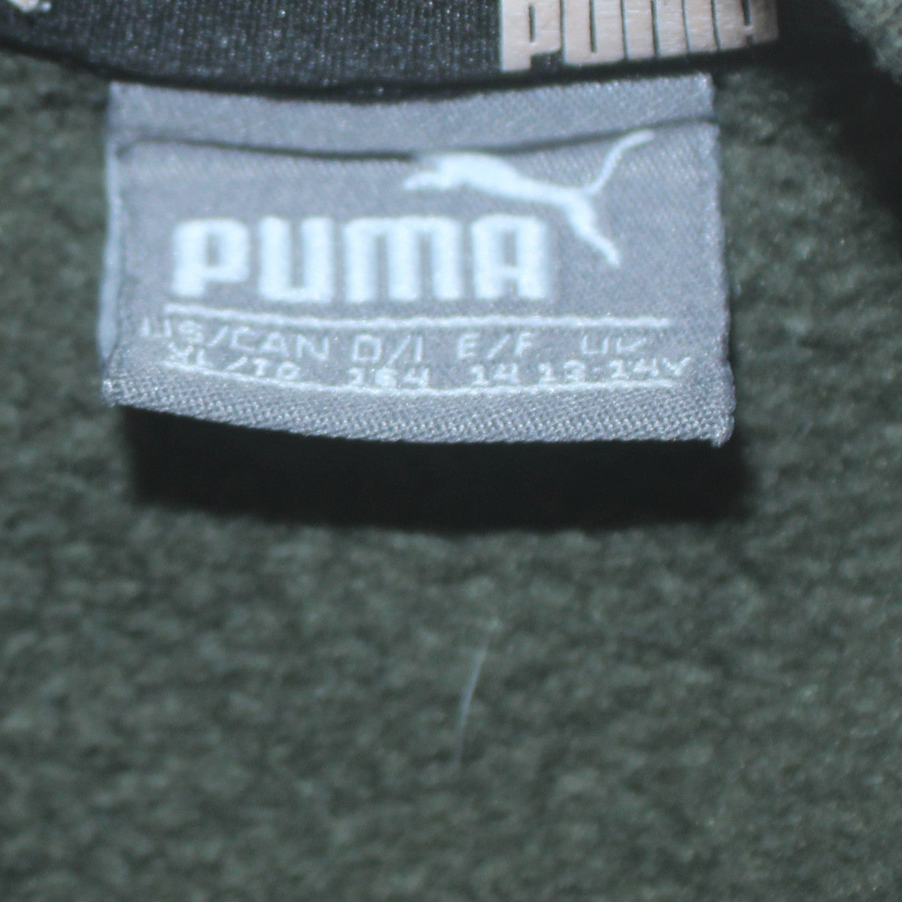 Puma Boys Green Crew Neck Pullover Sweatshirt - Size 14 Years