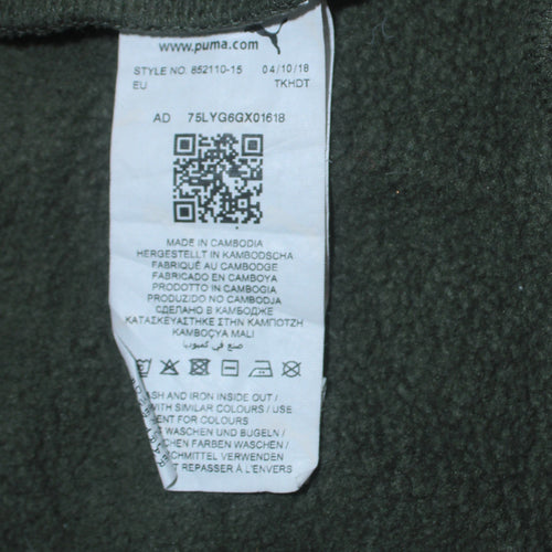 Puma Boys Green Crew Neck Pullover Sweatshirt - Size 14 Years