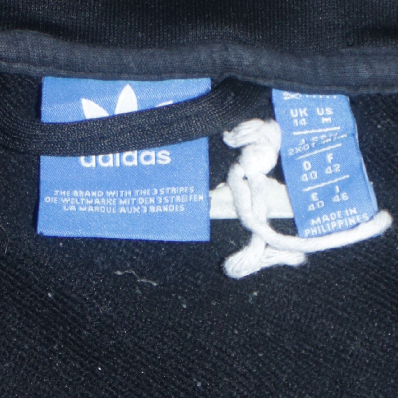 Adidas Womens Black Full Zip Hoodie Size 14 UK Tracksuit Top