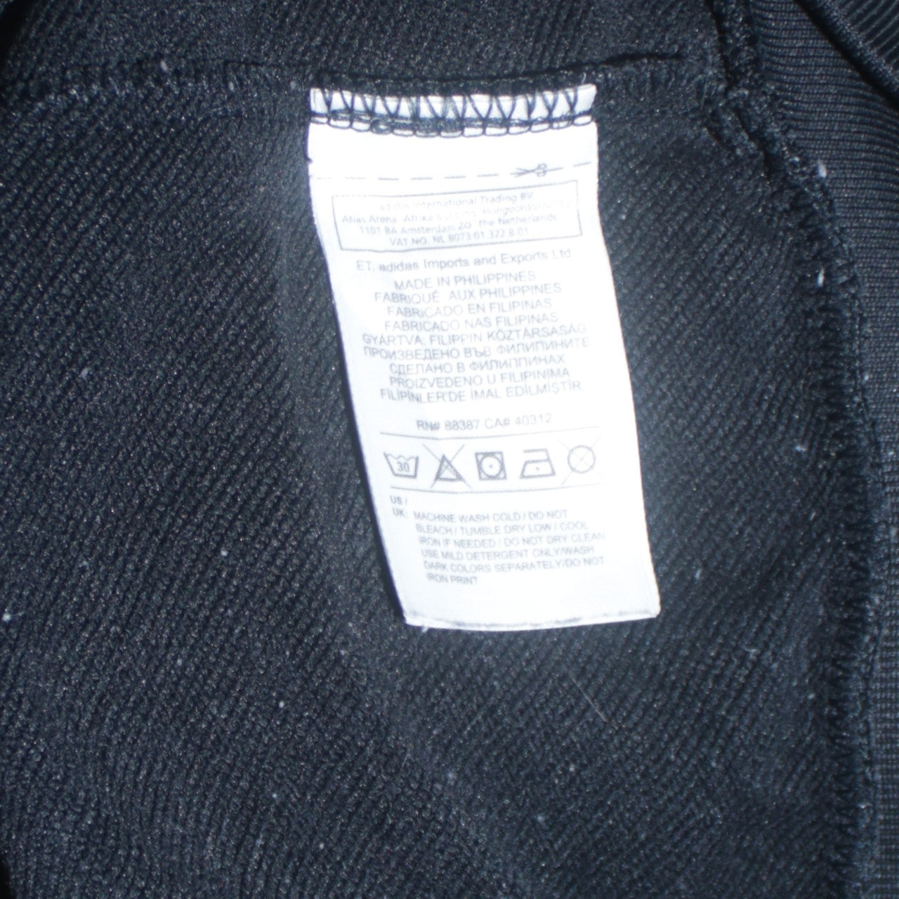 Adidas Womens Black Full Zip Hoodie Size 14 UK Tracksuit Top