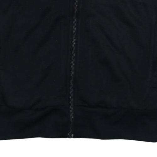 Adidas Womens Black Full Zip Hoodie Size 14 UK Tracksuit Top