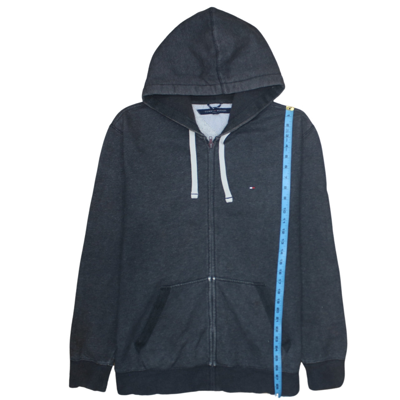 Tommy Hilfiger Men's Black Full Zip Hoodie Size XL