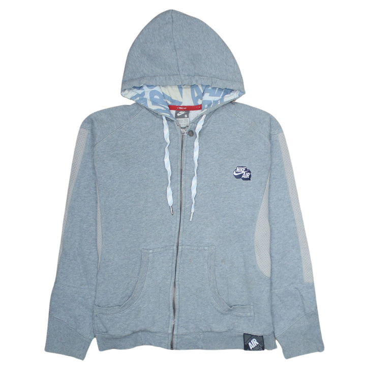Nike Boys Grey Full Zip Hoodie Small Fleece Sportswear with Logo
