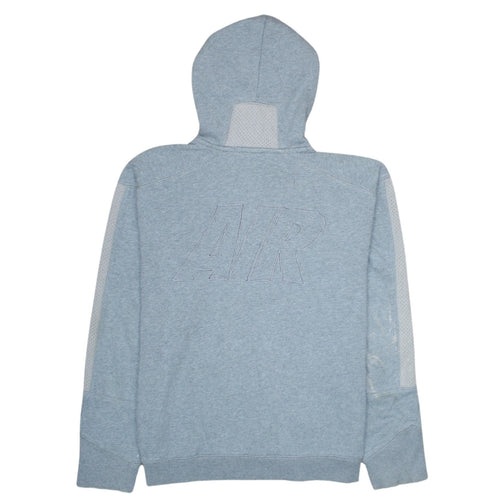 Nike Boys Grey Full Zip Hoodie Small Fleece Sportswear with Logo