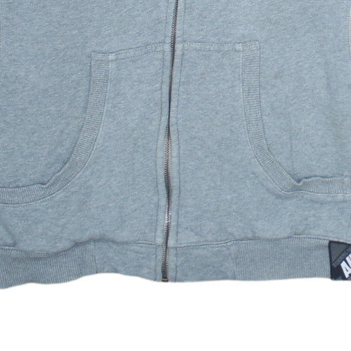 Nike Boys Grey Full Zip Hoodie Small Fleece Sportswear with Logo