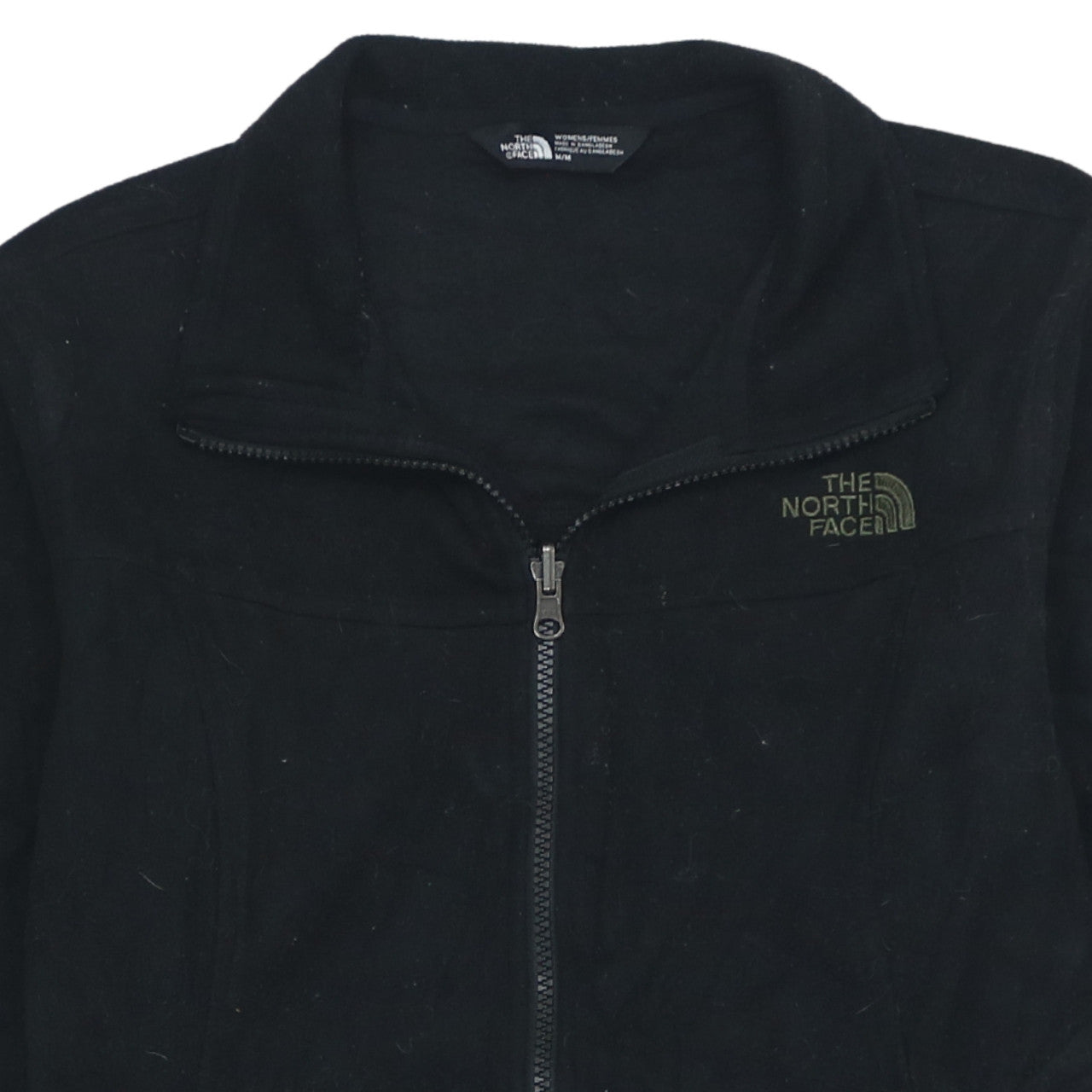 The North Face Womens Black Fleece Full Zip Jacket Size M