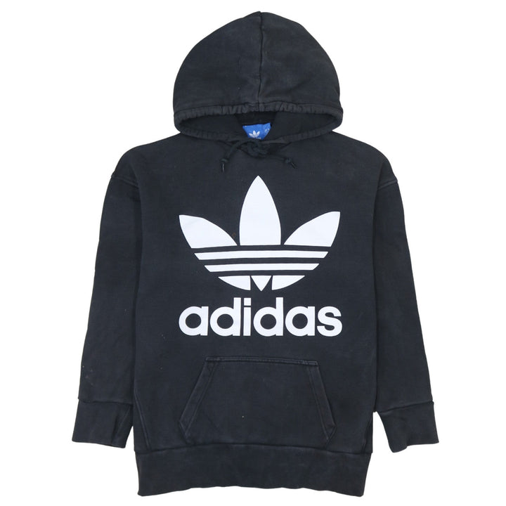 Adidas Men's Black Pullover Hoodie 2XS Logo Fleece Sweatshirt