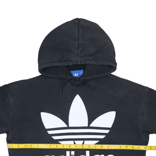 Adidas Men's Black Pullover Hoodie 2XS Logo Fleece Sweatshirt