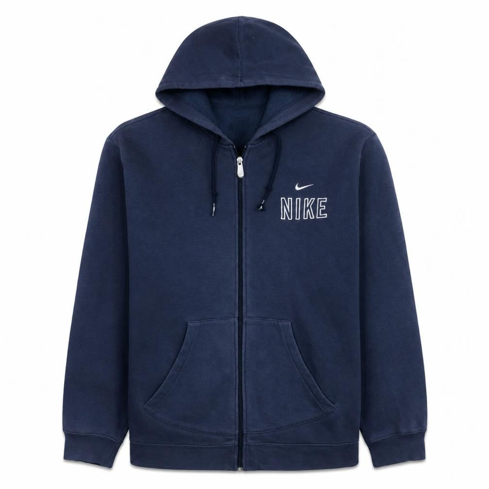 Nike Men's Blue Full Zip Hoodie XL Sports Fleece