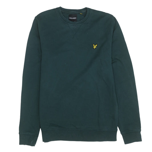 Lyle & Scott Men's Green Cotton Crew Neck Sweatshirt Size M