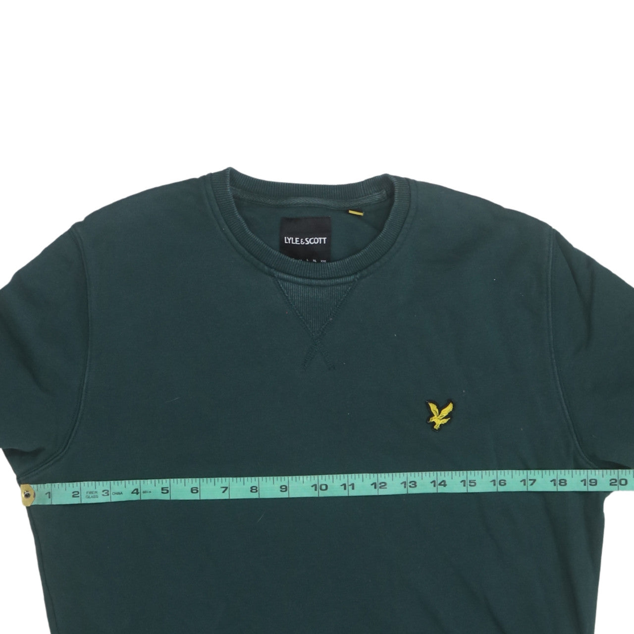 Lyle & Scott Men's Green Cotton Crew Neck Sweatshirt Size M