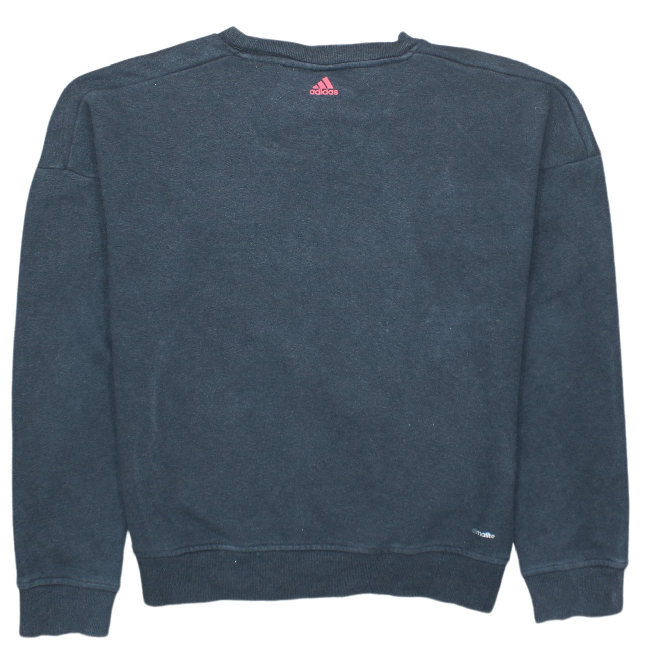 Adidas Women’s Black Pink Logo Pullover Sweatshirt XS