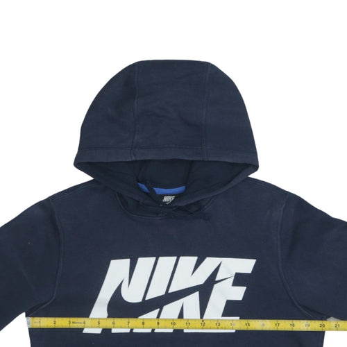 Nike Men's Navy Blue Hoodie Small Pullover Graphic Sweatshirt