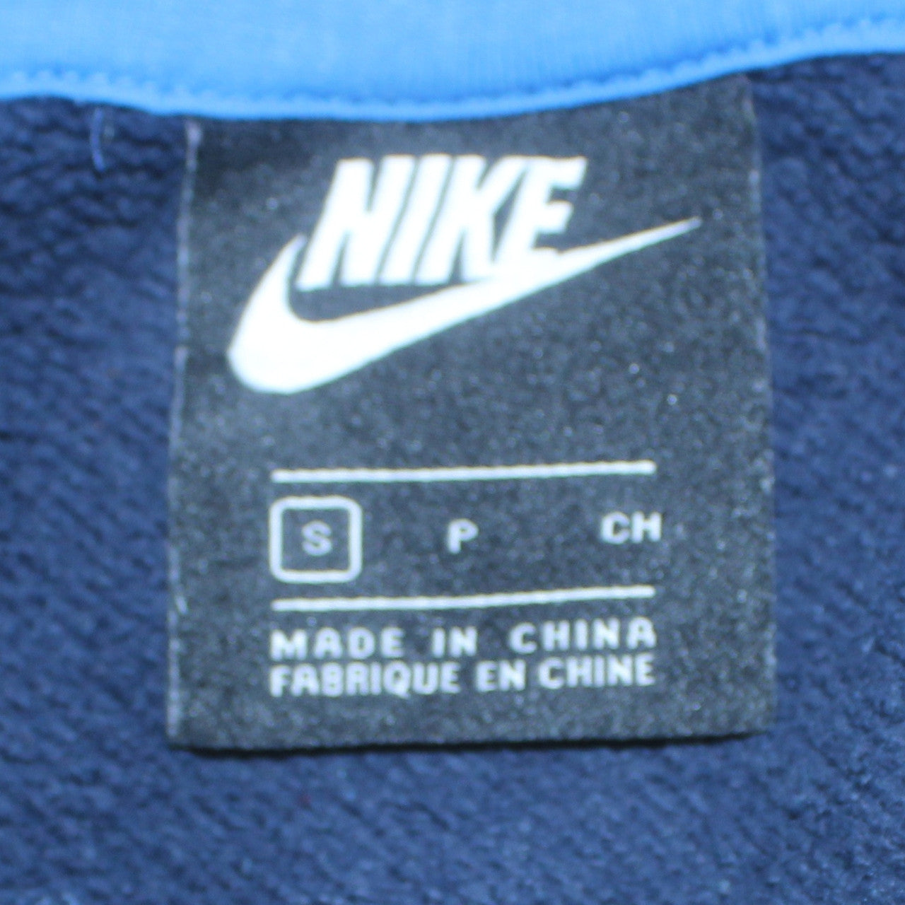 Nike Men's Navy Blue Hoodie Small Pullover Graphic Sweatshirt