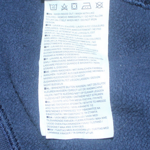 Nike Men's Navy Blue Hoodie Small Pullover Graphic Sweatshirt