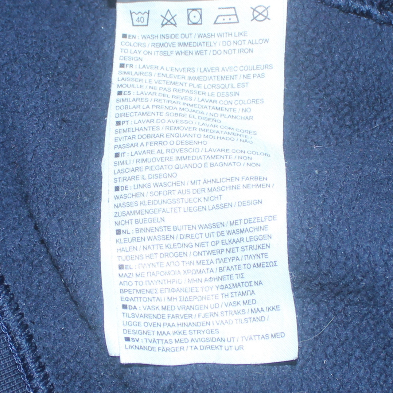 Nike Men's Navy Blue Hoodie Small Pullover Graphic Sweatshirt