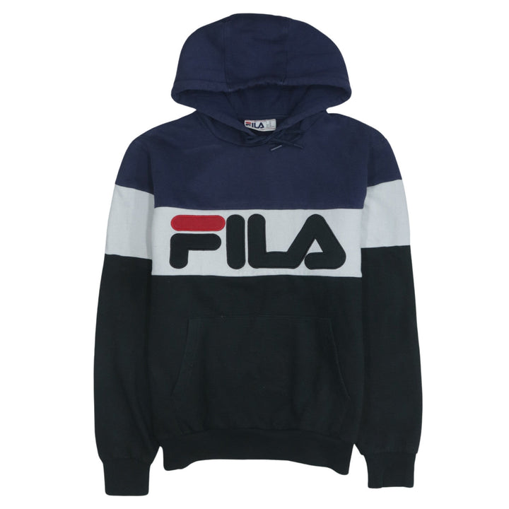 Fila Men's Blue XS Pullover Hoodie Sweatshirt with Logo