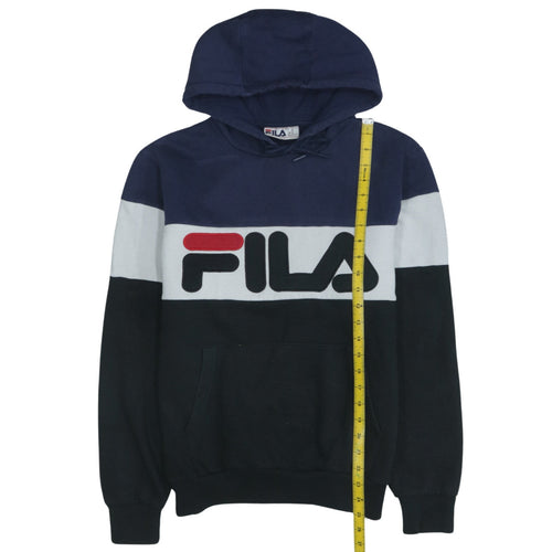 Fila Men's Blue XS Pullover Hoodie Sweatshirt with Logo