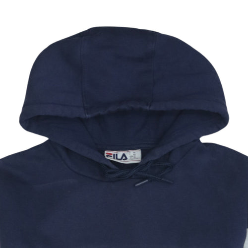 Fila Men's Blue XS Pullover Hoodie Sweatshirt with Logo
