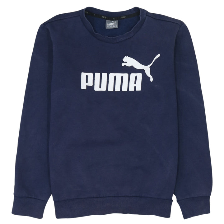 Puma Men's Blue XS Crew Neck Pullover Sweatshirt