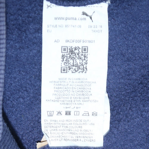 Puma Men's Blue XS Crew Neck Pullover Sweatshirt