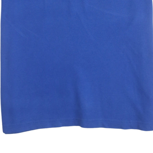 Nautica Blue Cotton Polo Shirt Teens 14 Regular Fit Short Sleeve