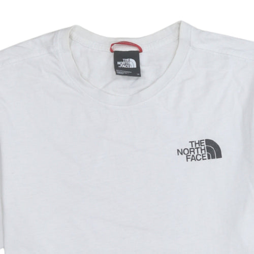 The North Face Men's White XS Graphic Logo Crew Neck T-Shirt