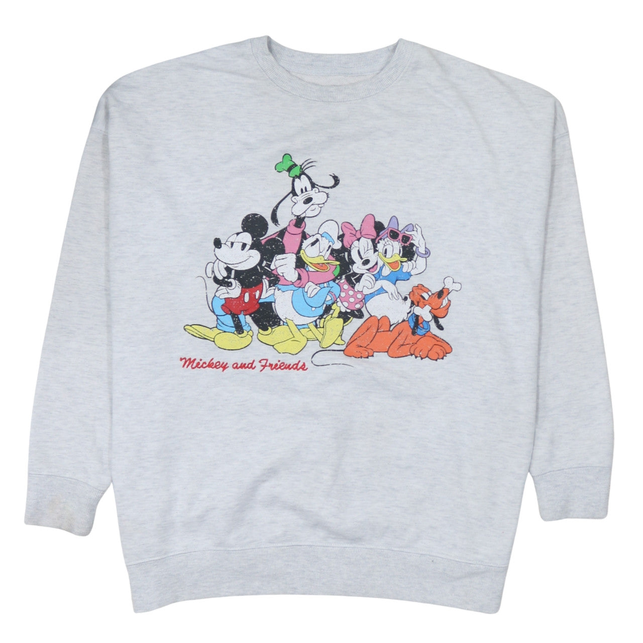 Primark Disney Women Grey L Sweatshirt Mickey & Friends Pullover