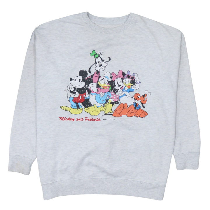 Primark Disney Women Grey L Sweatshirt Mickey & Friends Pullover