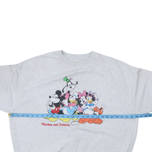 Primark Disney Women Grey L Sweatshirt Mickey & Friends Pullover