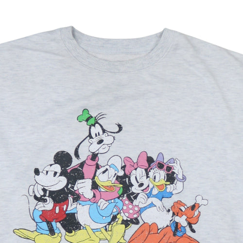 Primark Disney Women Grey L Sweatshirt Mickey & Friends Pullover