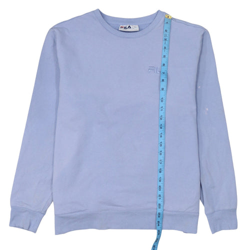 FILA Women’s Blue Crew Neck Pullover Sweatshirt XL Cotton Blend