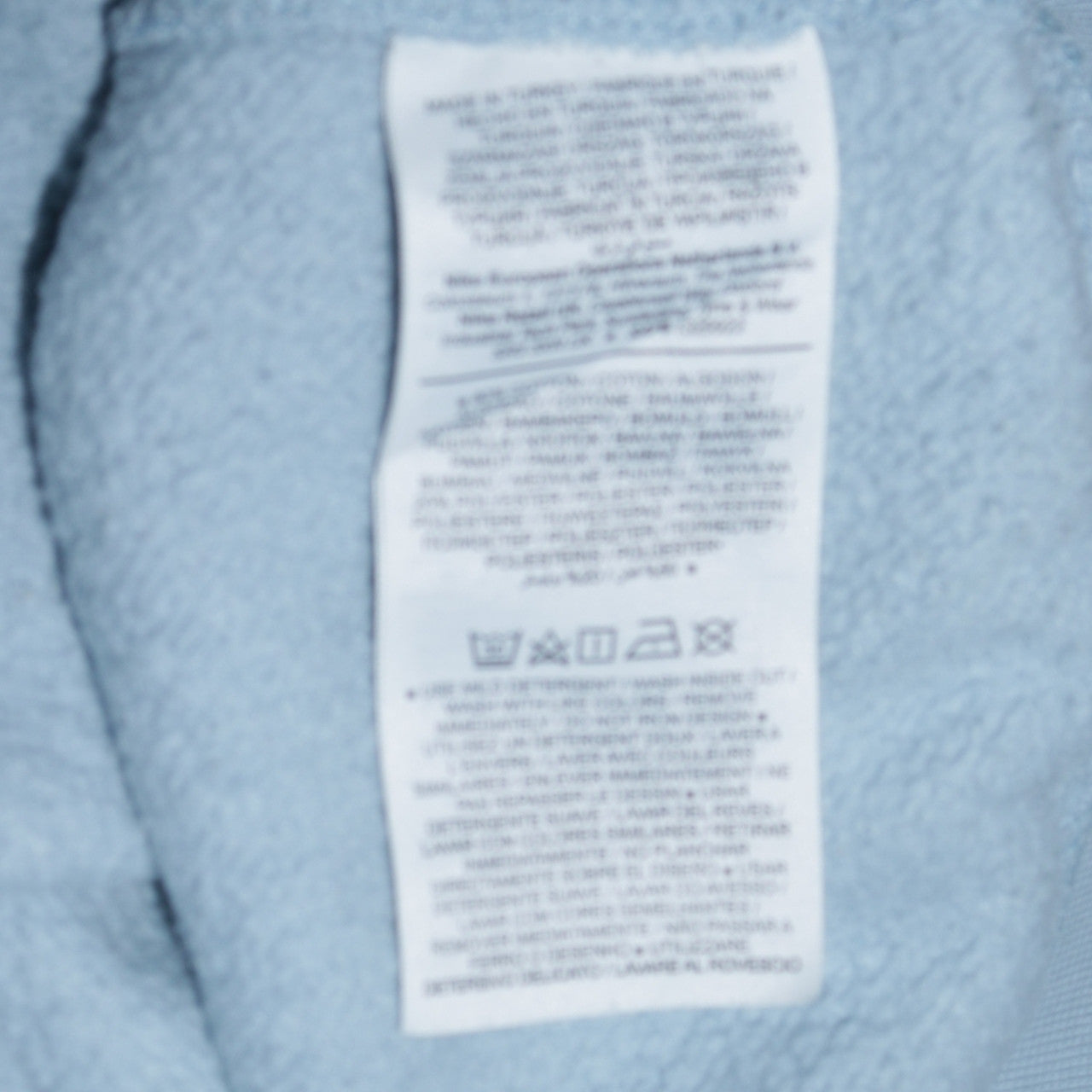 Nike Women Light Blue Crew Neck Pullover Sweatshirt Size L