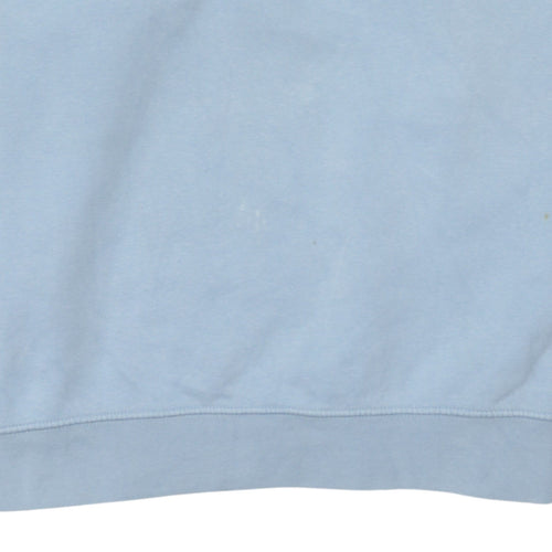 Nike Women Light Blue Crew Neck Pullover Sweatshirt Size L