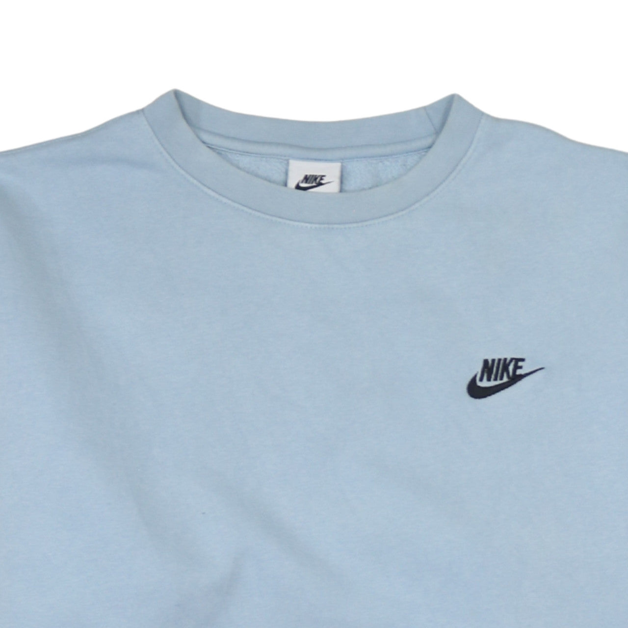 Nike Women Light Blue Crew Neck Pullover Sweatshirt Size L