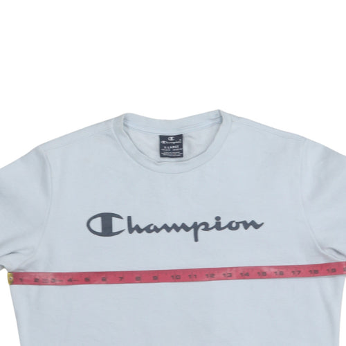 Champion Girls White Logo Pullover Sweatshirt 13-14 Years