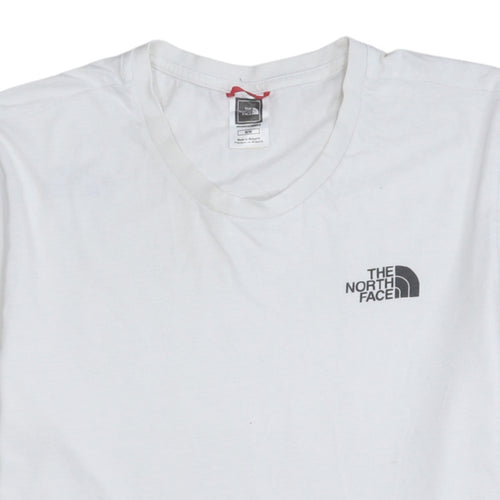 The North Face Mens White Crew Neck Cotton T-Shirt XS