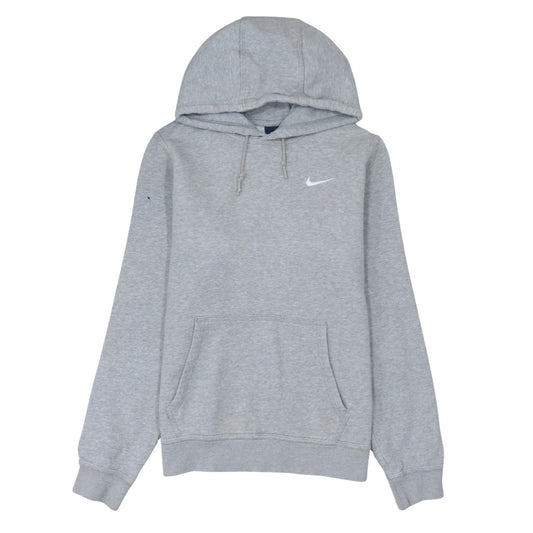 Nike Men's Grey Pullover Hoodie S Regular Fit Fleece Sweatshirt