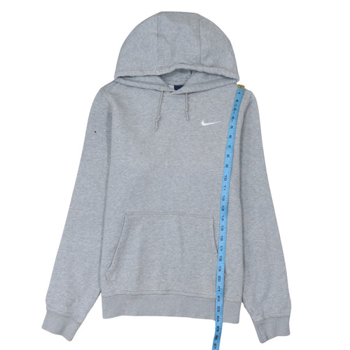 Nike Men's Grey Pullover Hoodie S Regular Fit Fleece Sweatshirt