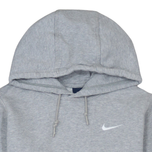 Nike Men's Grey Pullover Hoodie S Regular Fit Fleece Sweatshirt