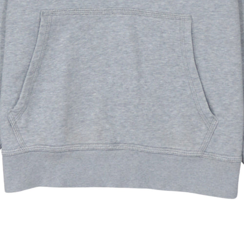 Nike Men's Grey Pullover Hoodie S Regular Fit Fleece Sweatshirt
