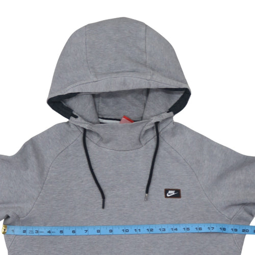 Nike Men's Grey Pullover Hoodie Small Regular Fit Sportswear