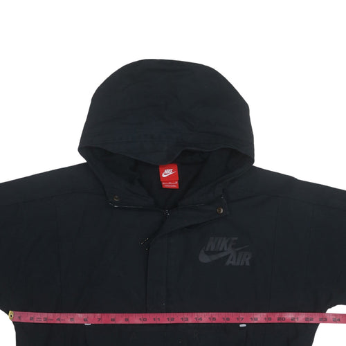 Nike Men’s Black Hooded Anorak Jacket Size M Windproof Lightweight