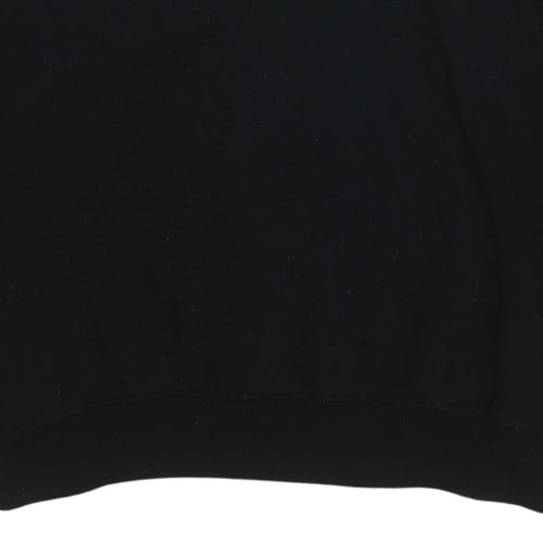 FILA Women's Black Pullover Hoodie Medium Logo Sweatshirt
