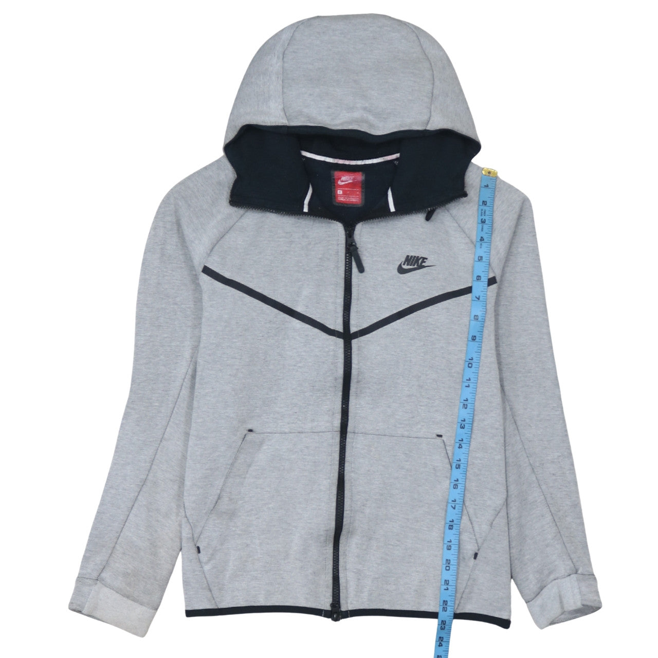 Nike Mens Grey Full Zip Hoodie M Lightweight Sportswear